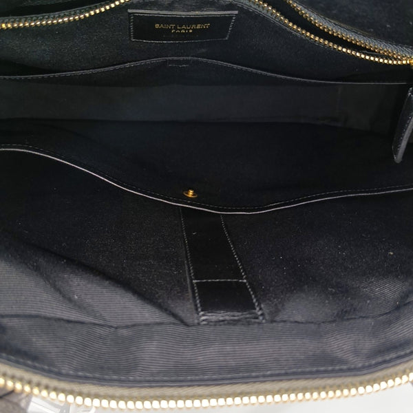 Calfskin Shoulder Bag Gray