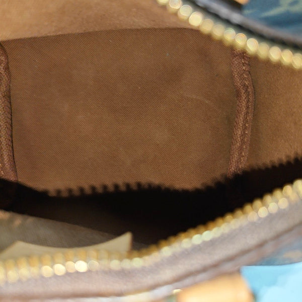 SPEEDY Nano Monogram Coated Canvas Brown
