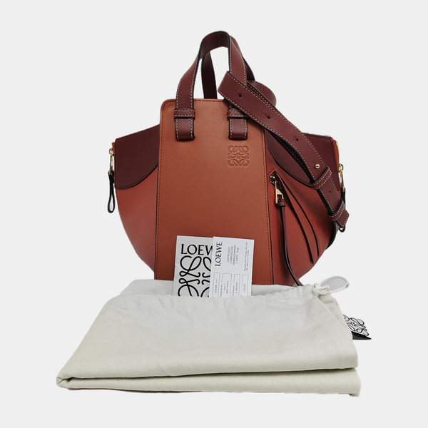 Hammock Small Calfskin Orange