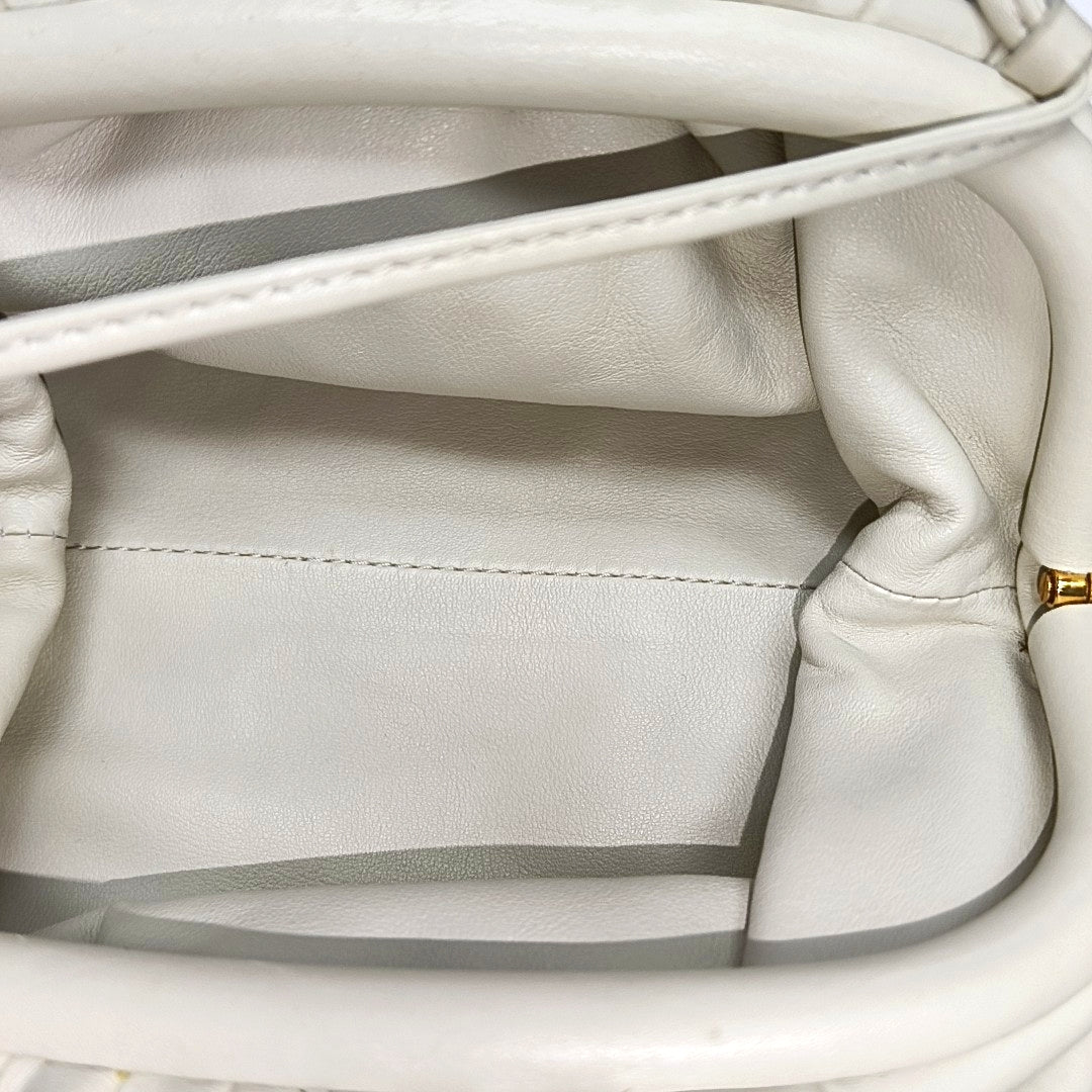 The Pouch Mini Lambskin White