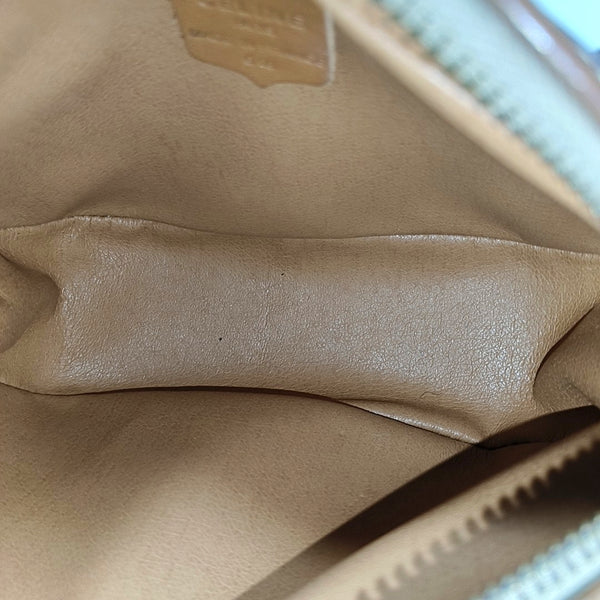 Coated Canvas Shoulder Bag Brown
