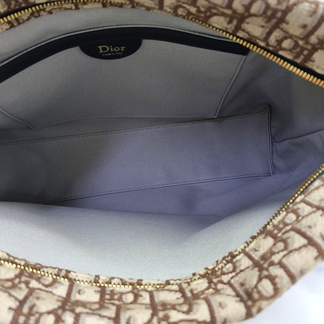 Canvas Crossbody Bag Medium Brown