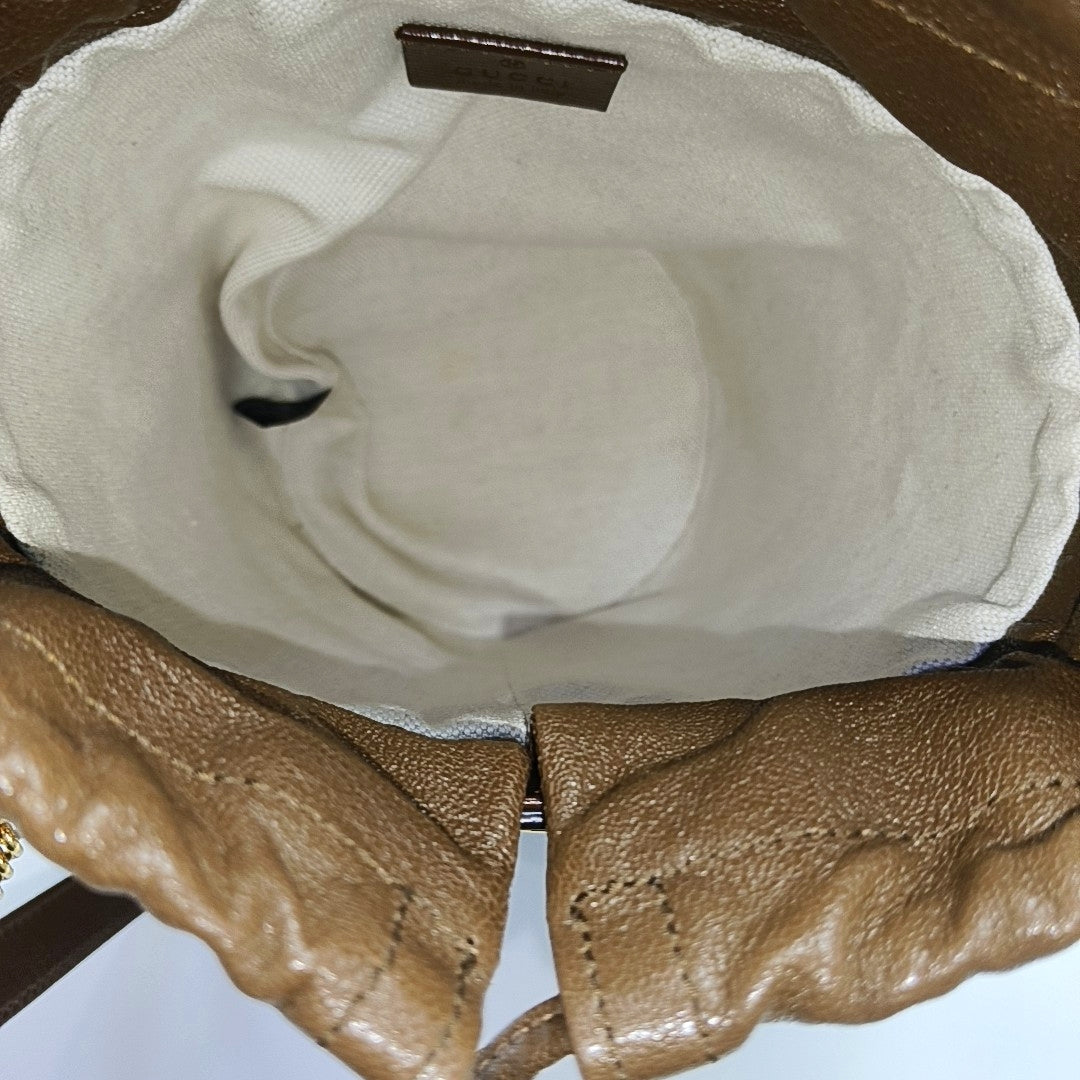 Horsebit 1955 Small Coated Canvas Beige