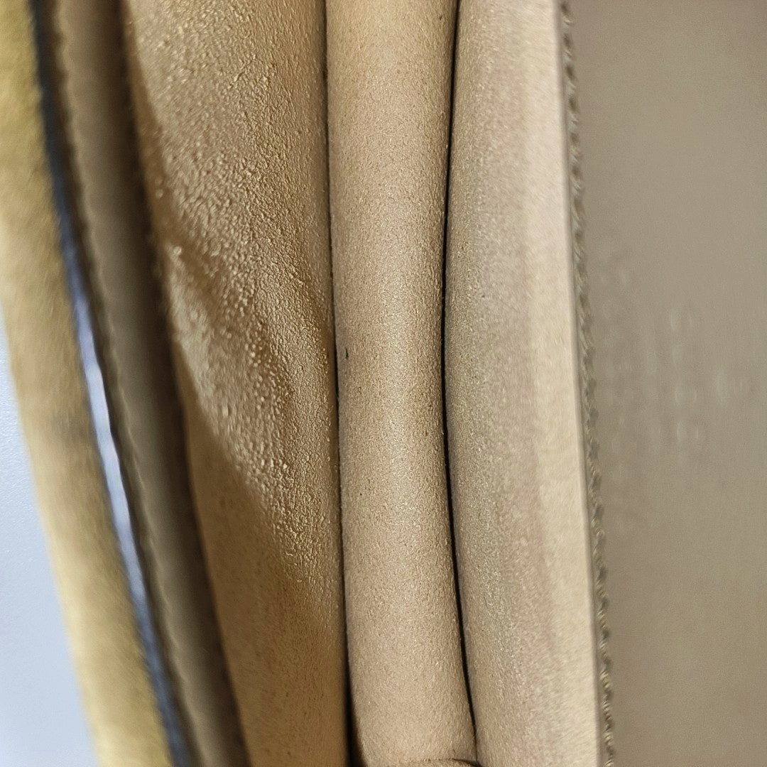 Dionysus Super Mini Monogram Coated Canvas Beige