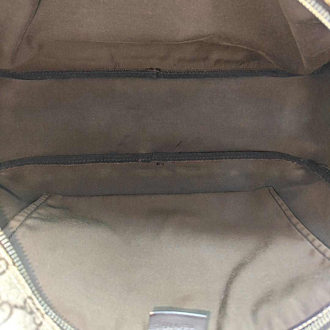Monogram Coated Canvas Shoulder Bag Brown