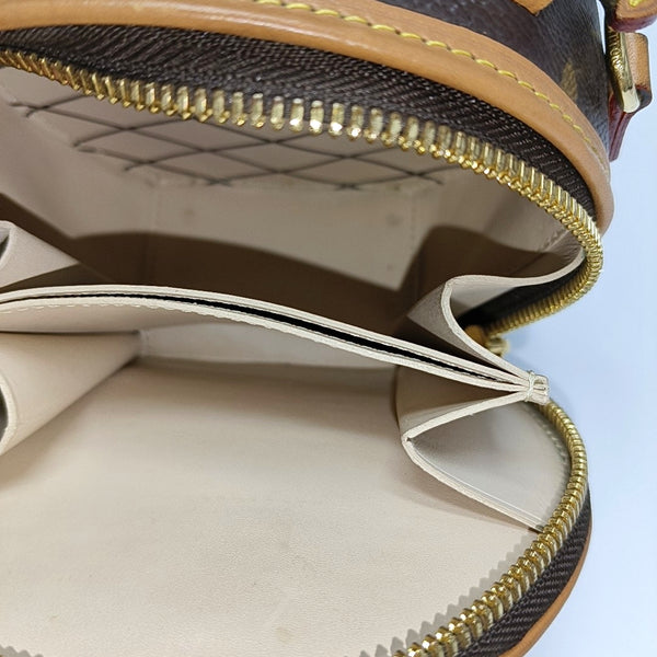 BOITE CHAPEAU Mini Monogram Coated Canvas Brown