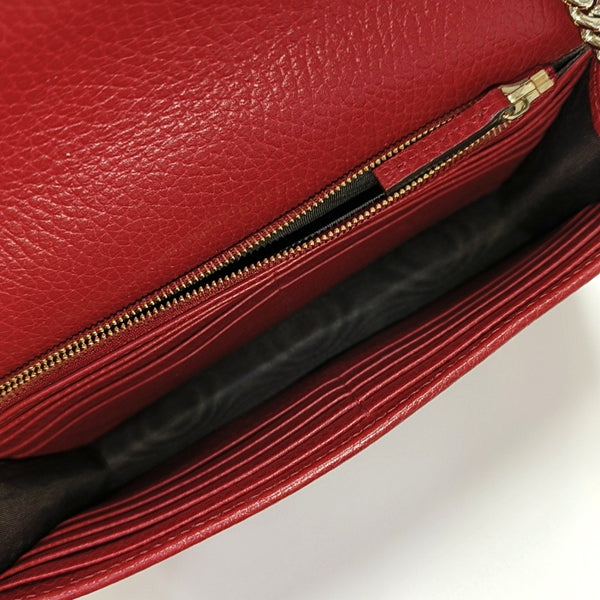 Calfskin Shoulder Bag Red