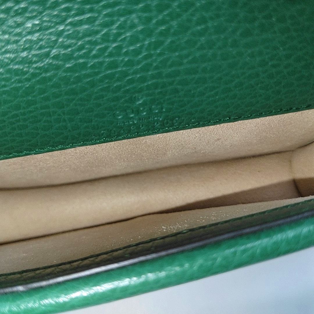 Dionysus Super Mini Calfskin Green