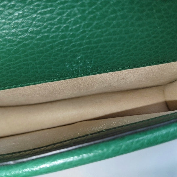 Dionysus Super Mini Calfskin Green