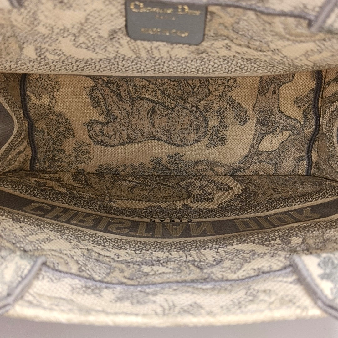 Book Tote Medium Canvas Gray