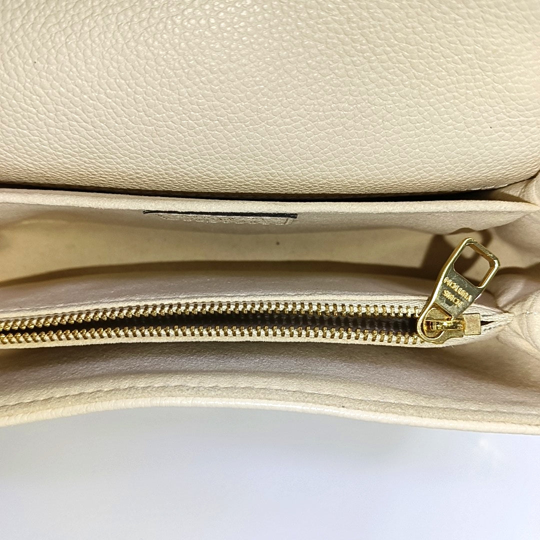 MÉTIS EAST WEST Monogram Calfskin Beige