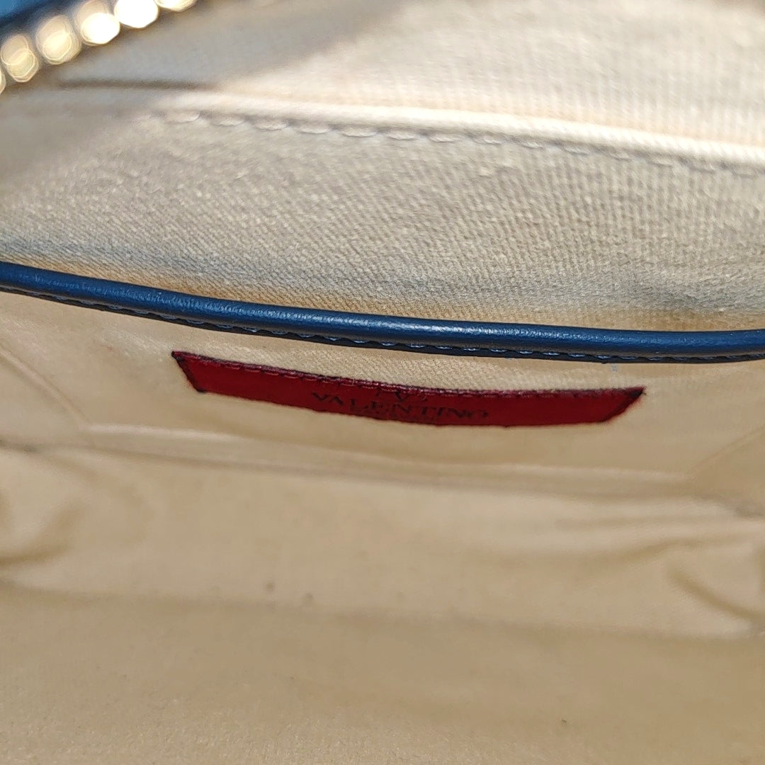 Calfskin Shoulder Bag Blue
