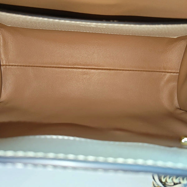 Padlock Small Coated Canvas Beige