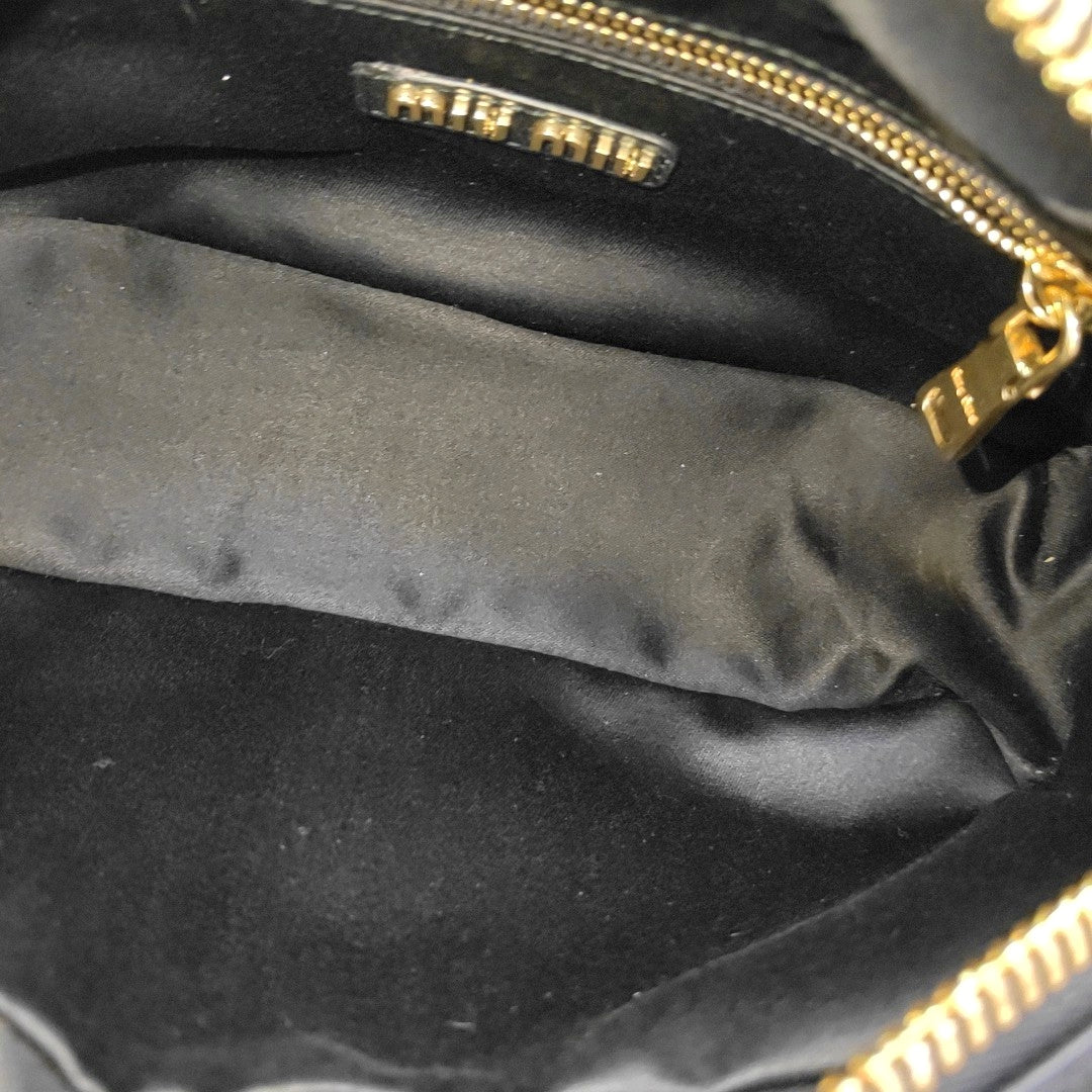 Arcadie Matelassé Quilted Lambskin Black
