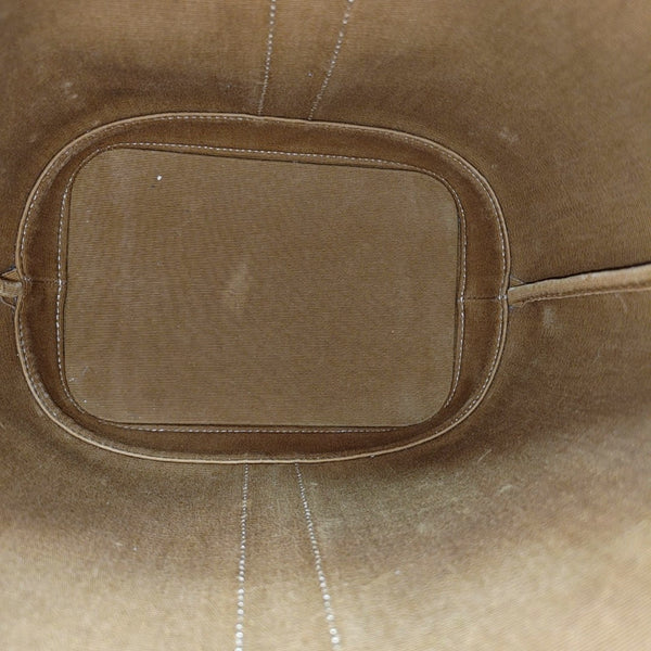 Authenticated pre-owned  TRIOMPHE CANVAS Small Coated Canvas Beige - Bucket Bag at Looply