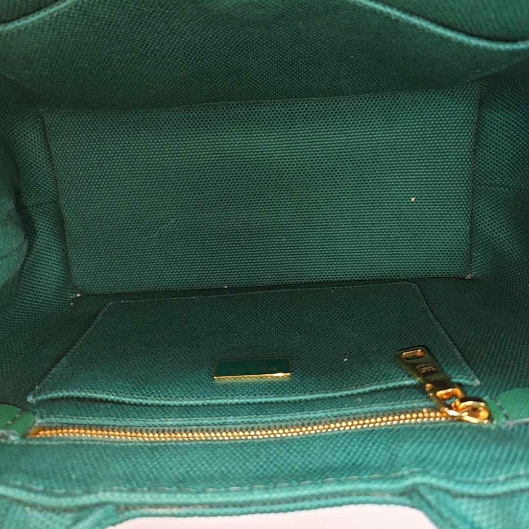 Denim Quilted Canvas Green