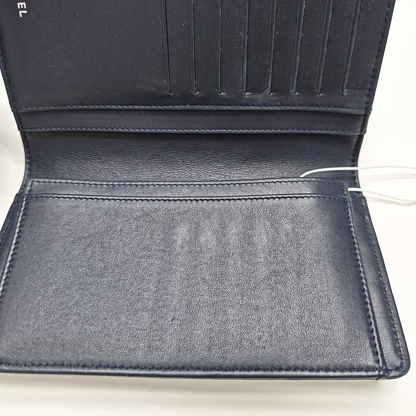 BOY CHANEL Mini Chevron Lambskin Blue