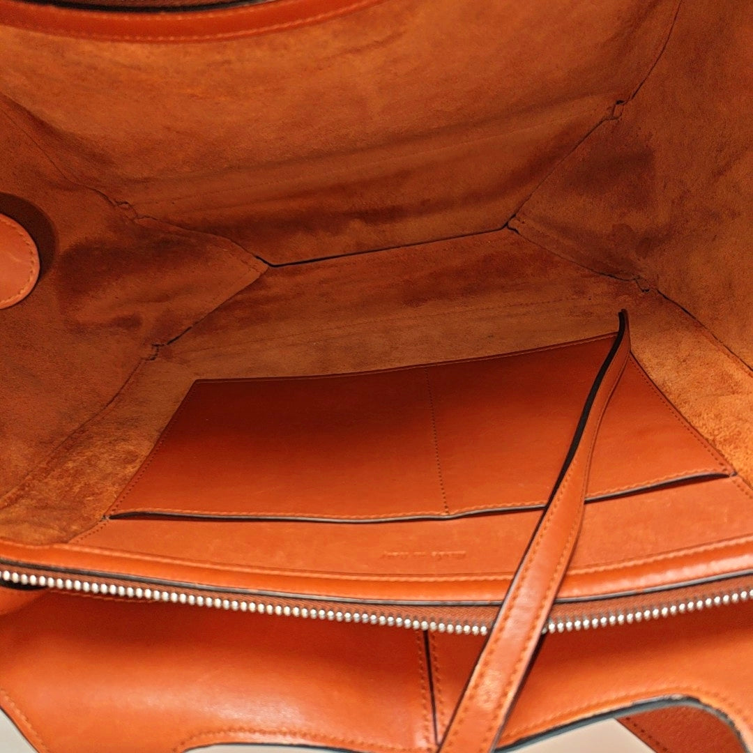 TRI FOLD Calfskin Red