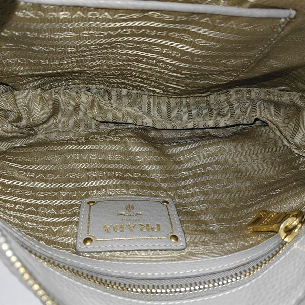 Calfskin Top Handle Bag Gray