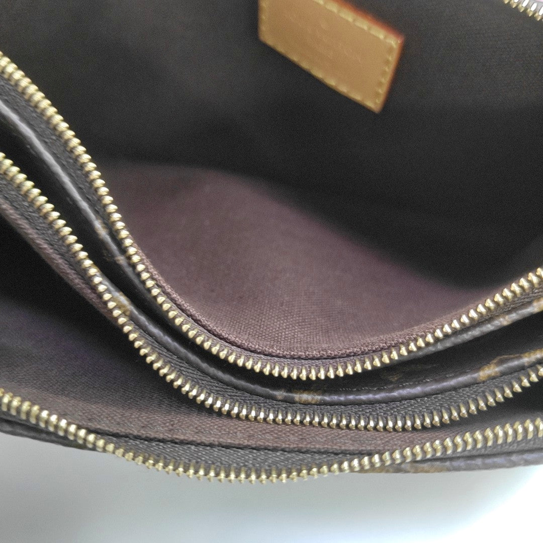 LIV POCHETTE Monogram Coated Canvas Brown