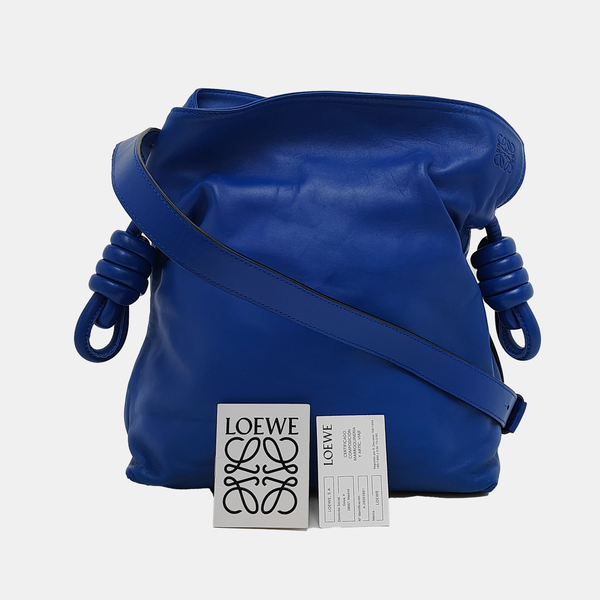 Authenticated pre-owned  Flamenco Calfskin Blue - Crossbody Bag at Looply