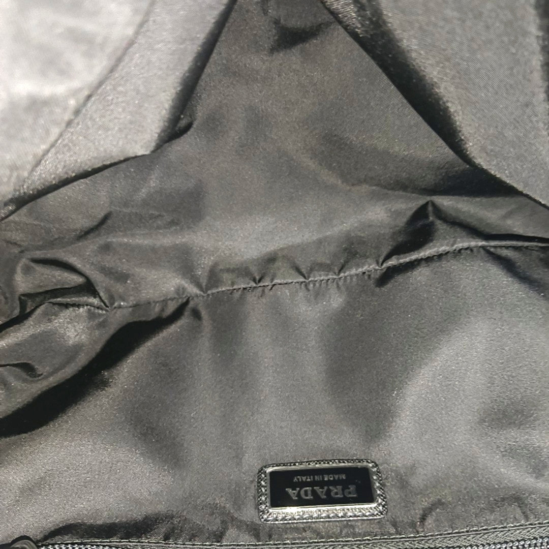 Nylon Shoulder Bag Black