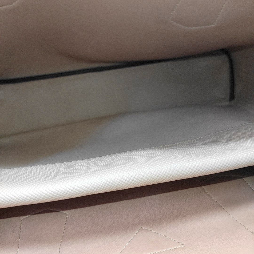 Double Large Saffiano Calfskin Pink