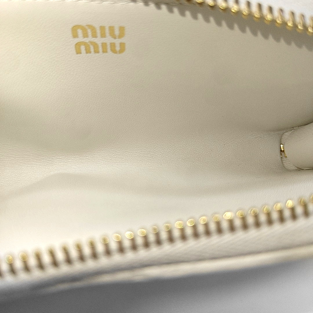 Quilted Lambskin Clutch White