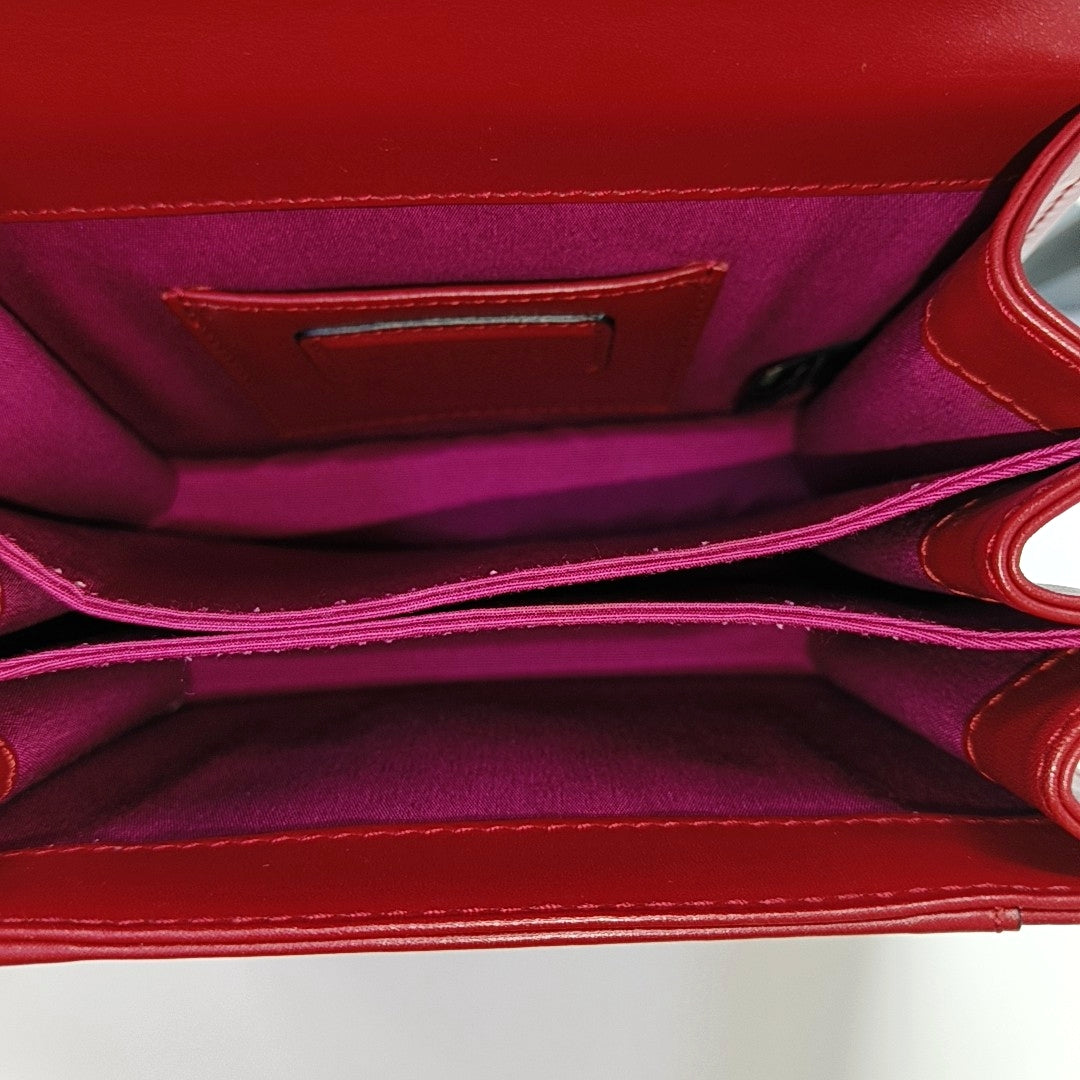 SERPENTI FOREVER Small Quilted Calfskin Red