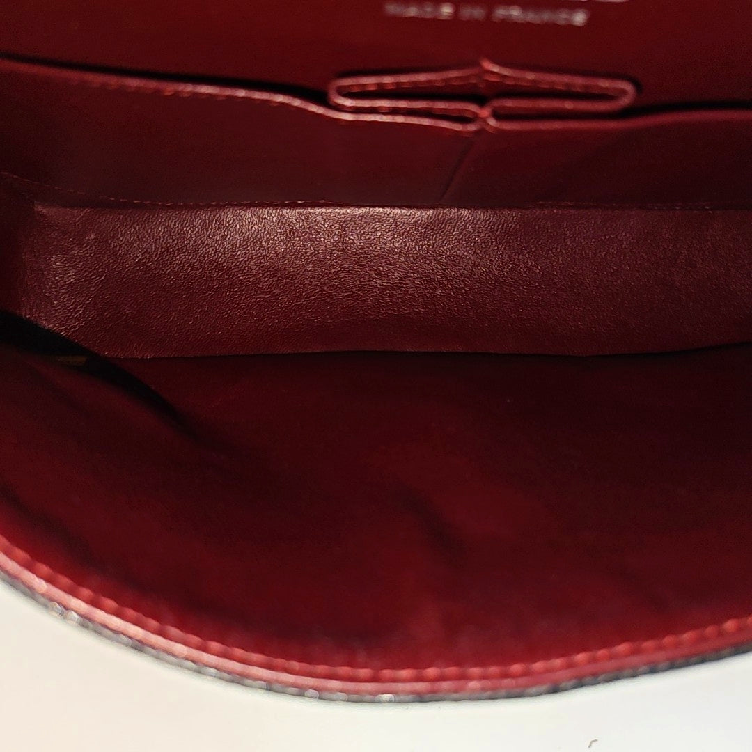 CLASSIC FLAP Small Quilted Grained Calfskin Black