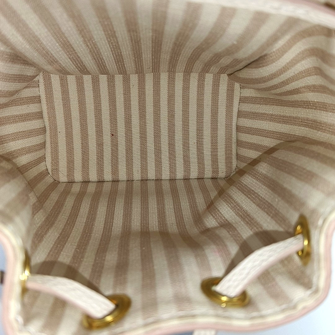 NOÉ Nano Monogram Calfskin Beige