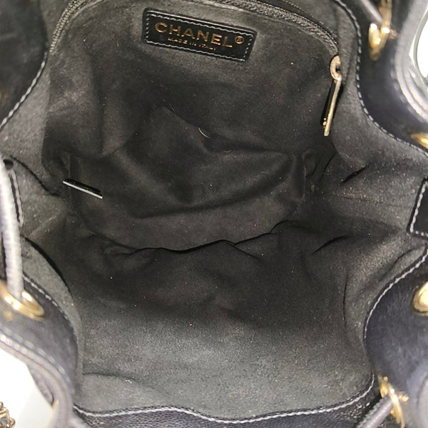 DEAUVILLE Small Grained Calfskin Black