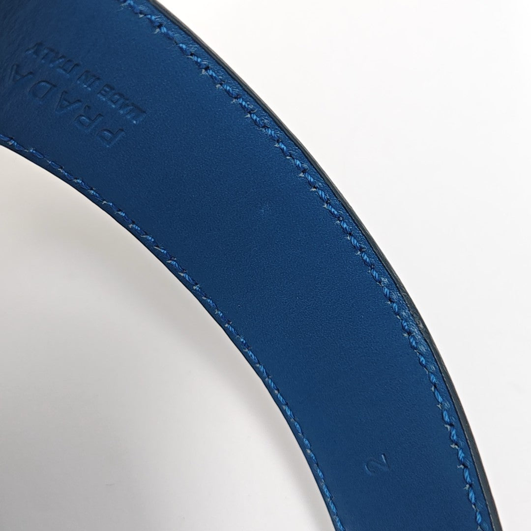 Leather Belt Blue