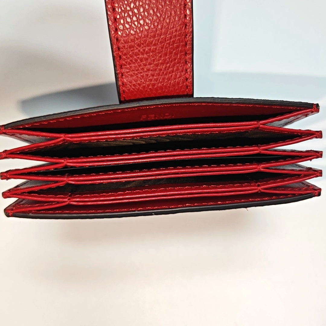 Calfskin Wallet Red