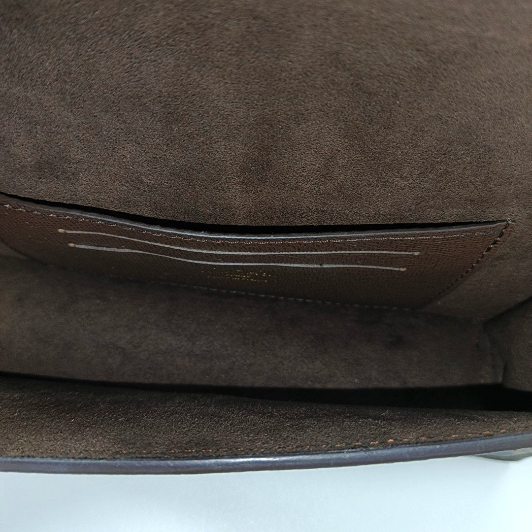 Lily Monogram Coated Canvas Brown