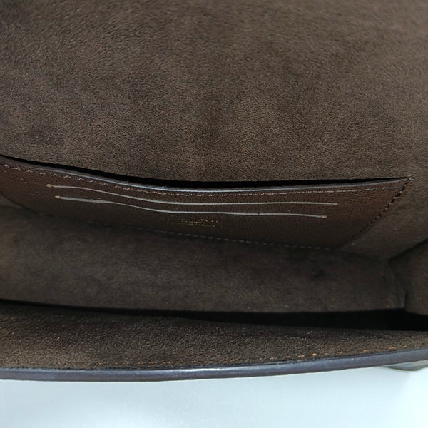 Lily Monogram Coated Canvas Brown