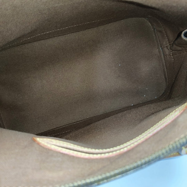 ALMA PM Monogram Coated Canvas Brown