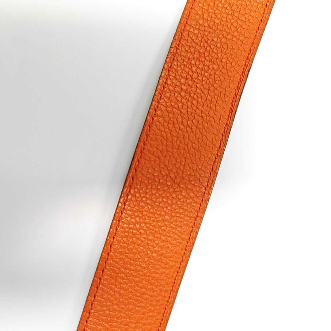 Leather Belt Orange