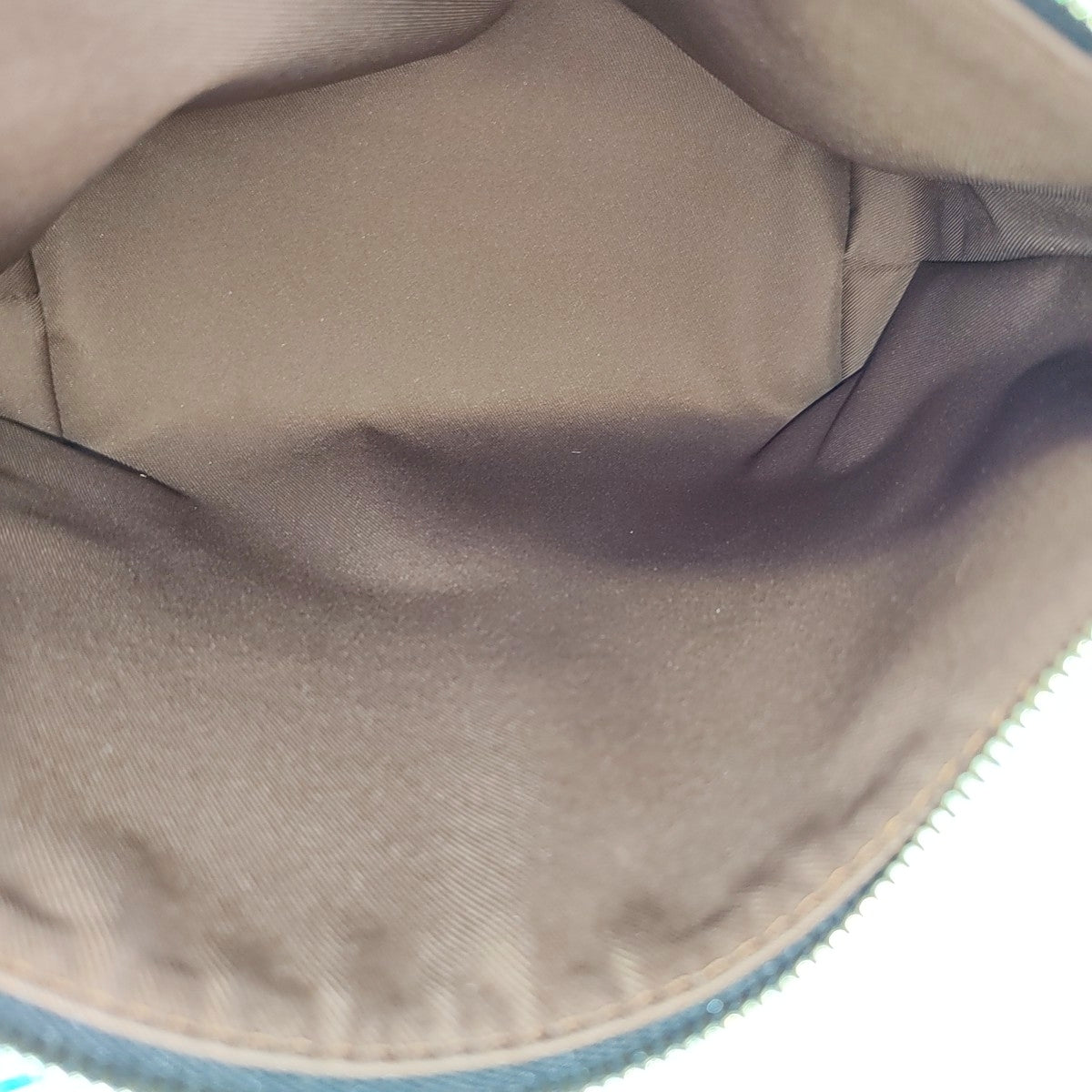 Monogram Coated Canvas Shoulder Bag Brown