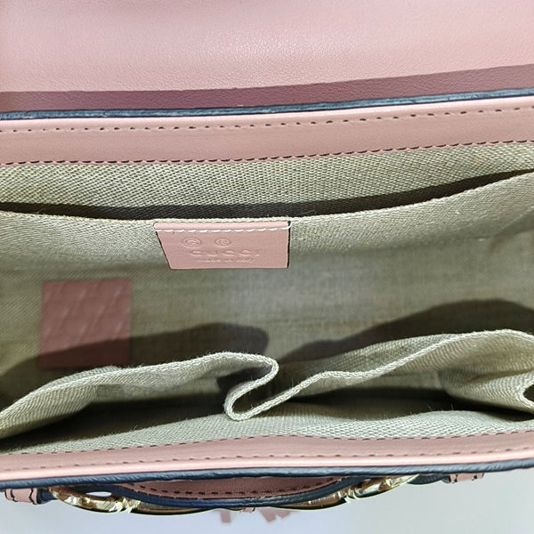 Emily Chain Monogram Calfskin Pink