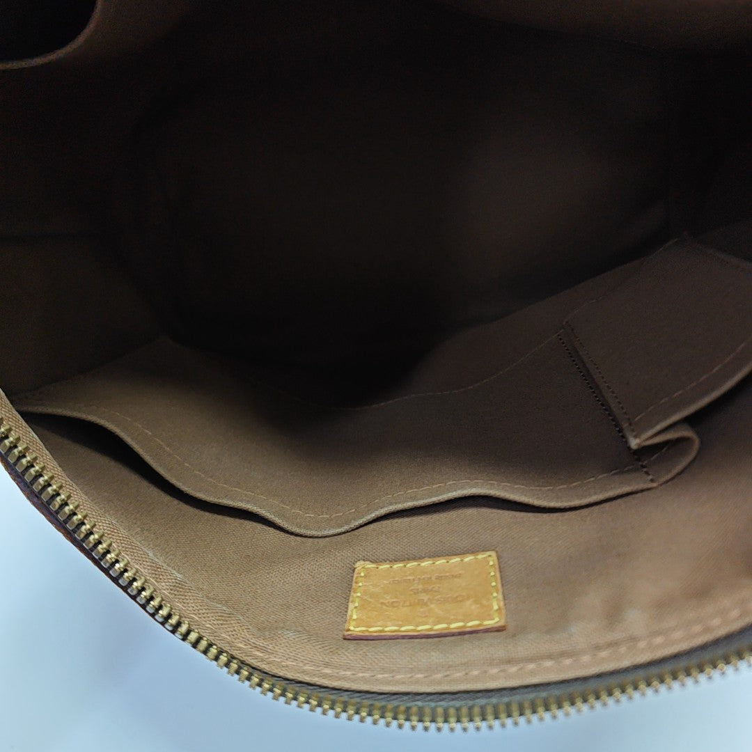 PALERMO PM Monogram Coated Canvas Brown