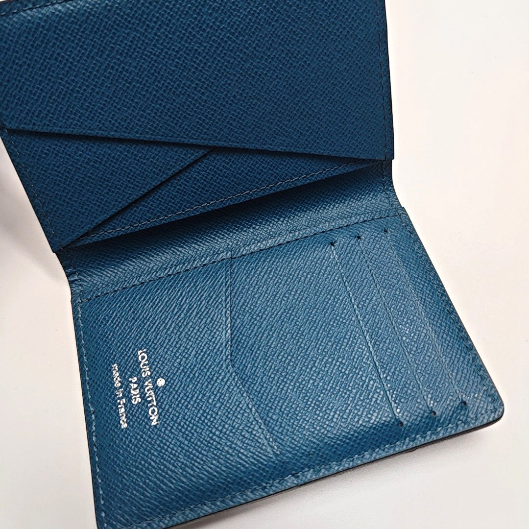 Epi Card Holder Blue