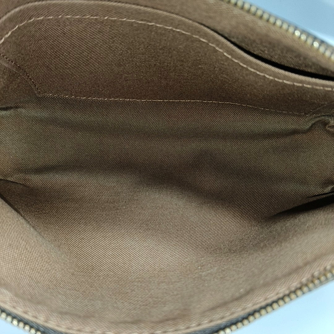 ACCESSOIRES GM Monogram Coated Canvas Brown