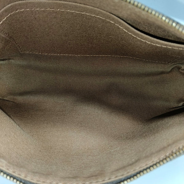 ACCESSOIRES GM Monogram Coated Canvas Brown