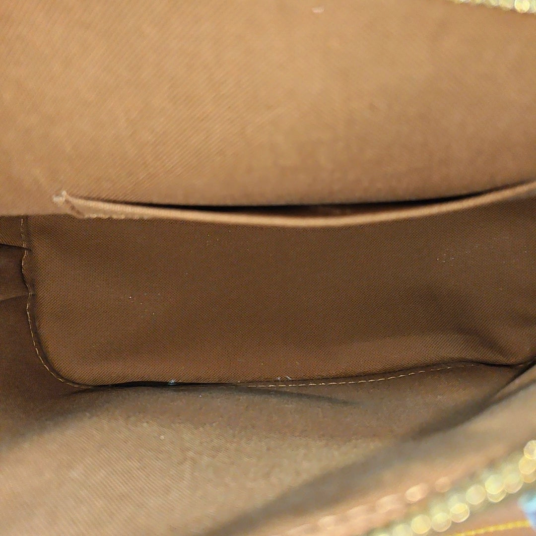 ALMA BB Monogram Coated Canvas Brown