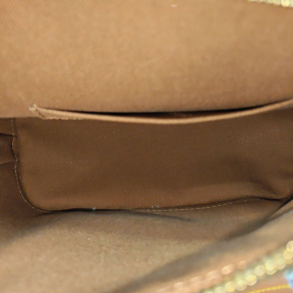 ALMA BB Monogram Coated Canvas Brown