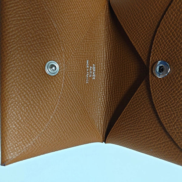 Calvi Epsom Brown Card Holder