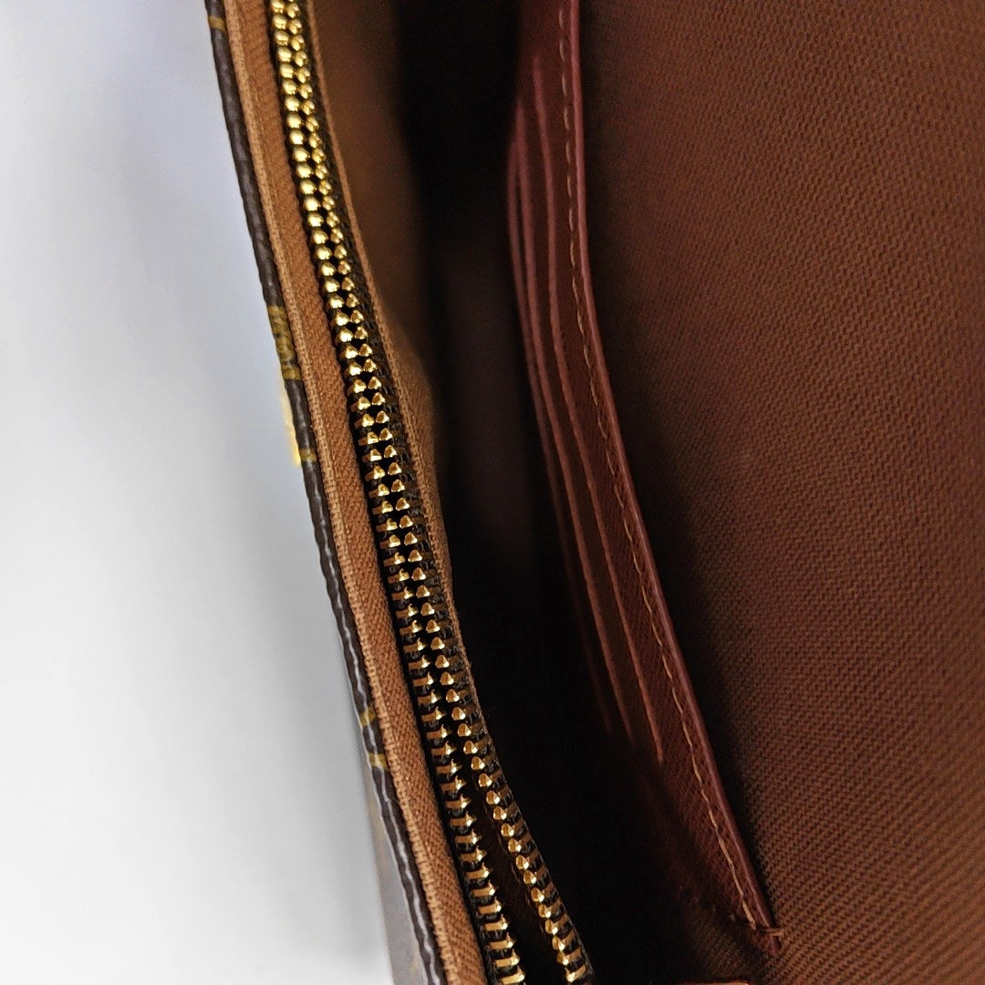 IVY Monogram Coated Canvas Brown