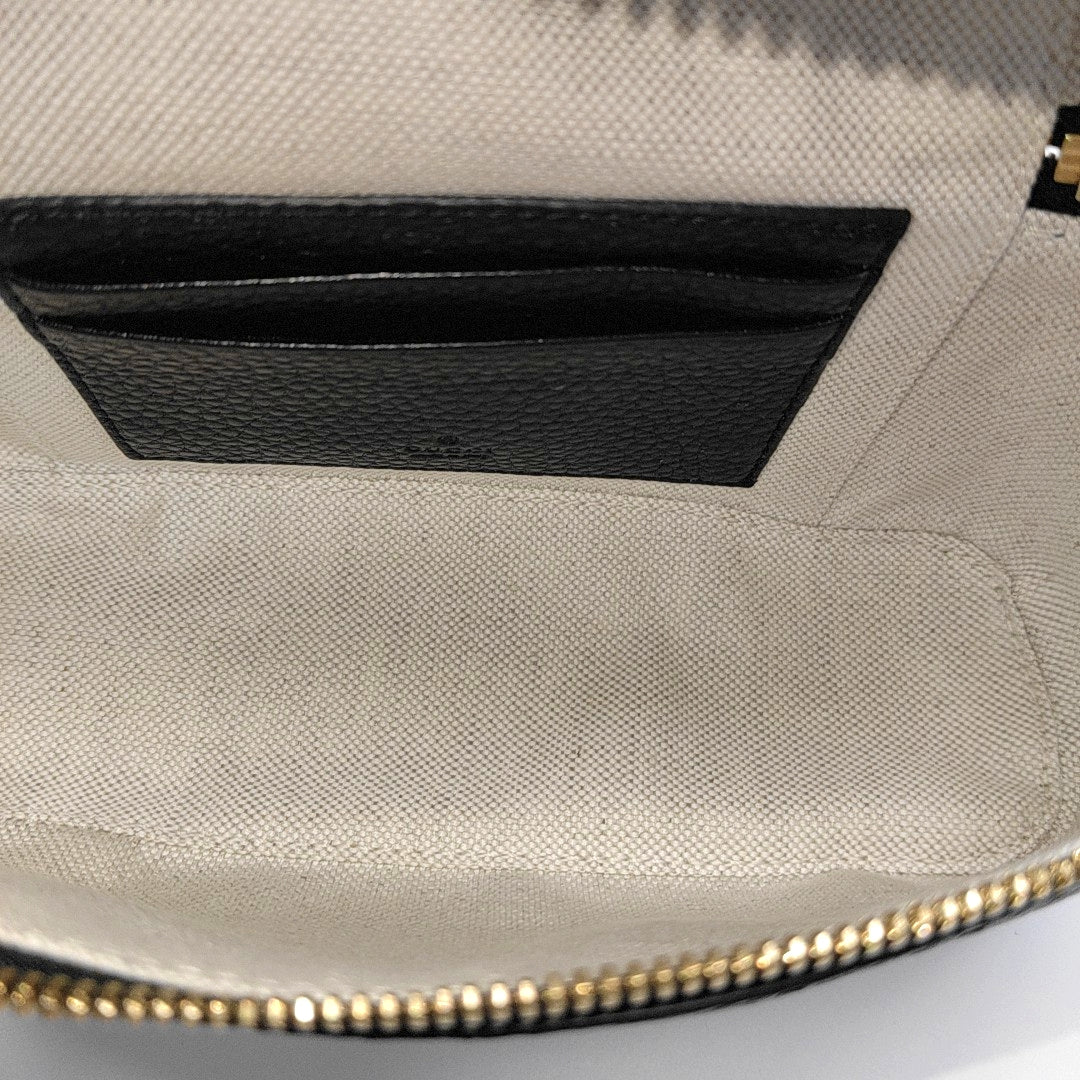 GG Emblem Super Mini Monogram Calfskin Black