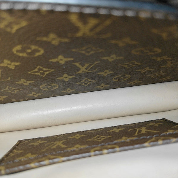 TRUNK Monogram Coated Canvas Brown